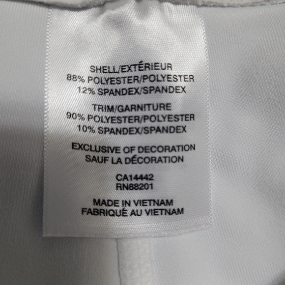 White Mondetta Leggings L - Picture 6 of 6